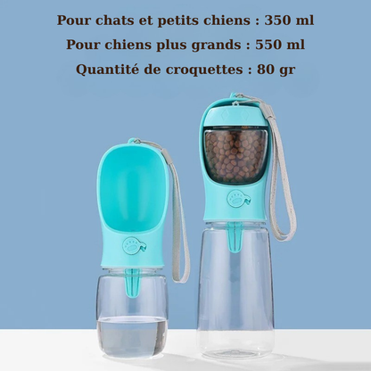 Carapaw Nomad — Gourde 2 en 1 pour Chien & Chat
